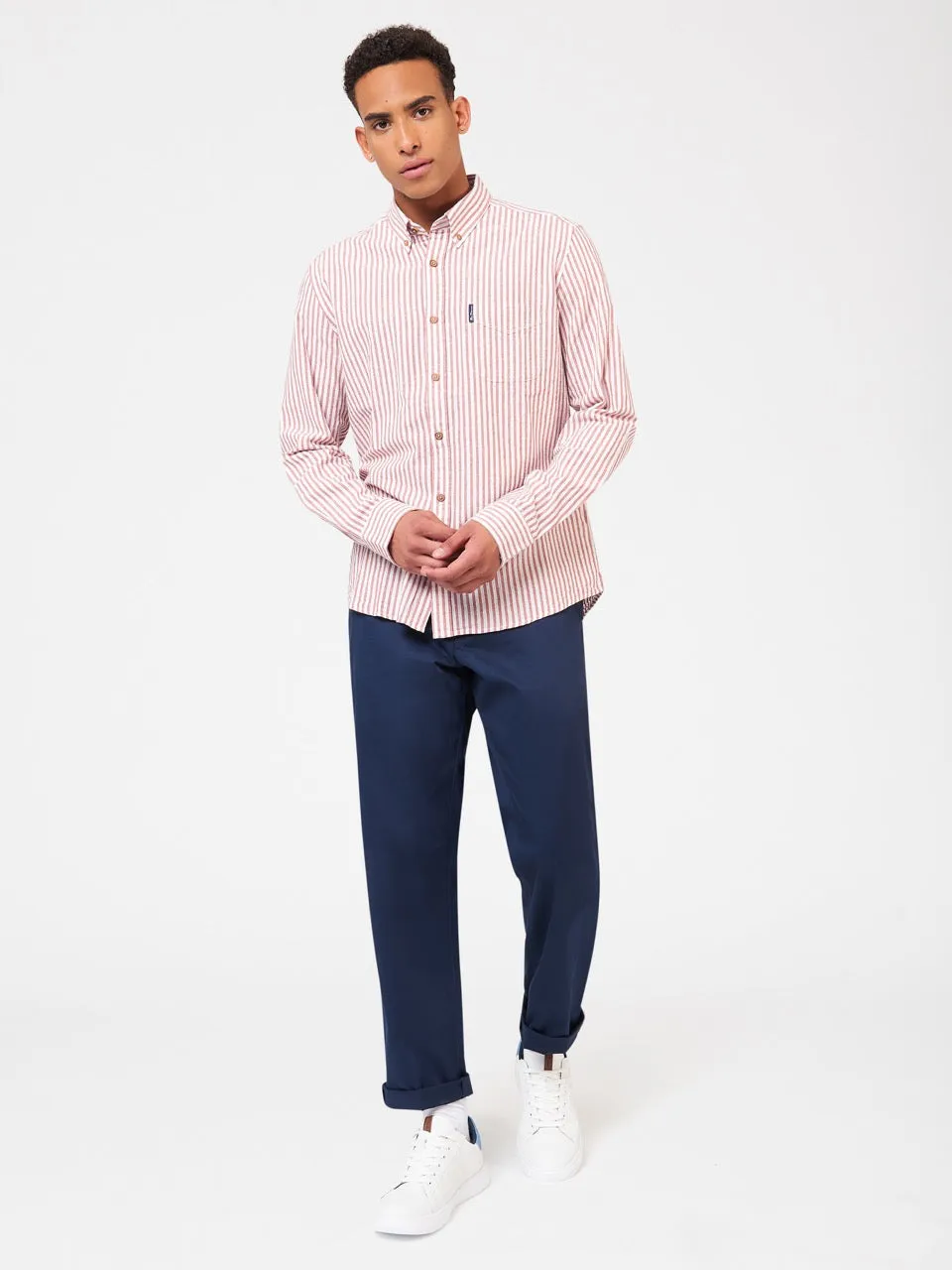 Recycled Cotton Oxford Stripe Shirt