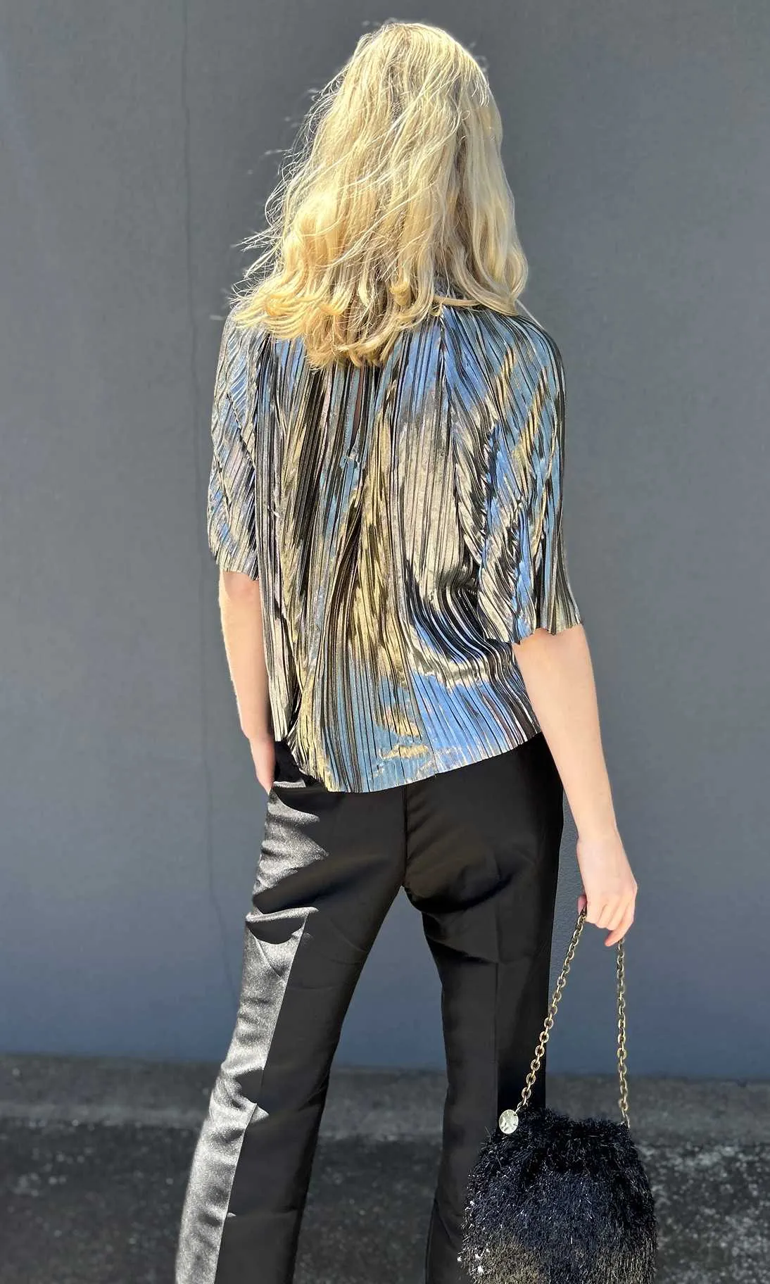 Sabina Musayev Doris Top - Gold/Silver S/S
