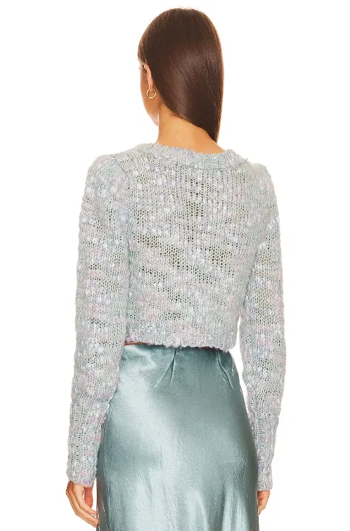 Cozy Saundria Knit Crop Cardigan – Stylish & Versatile Sweater for Women