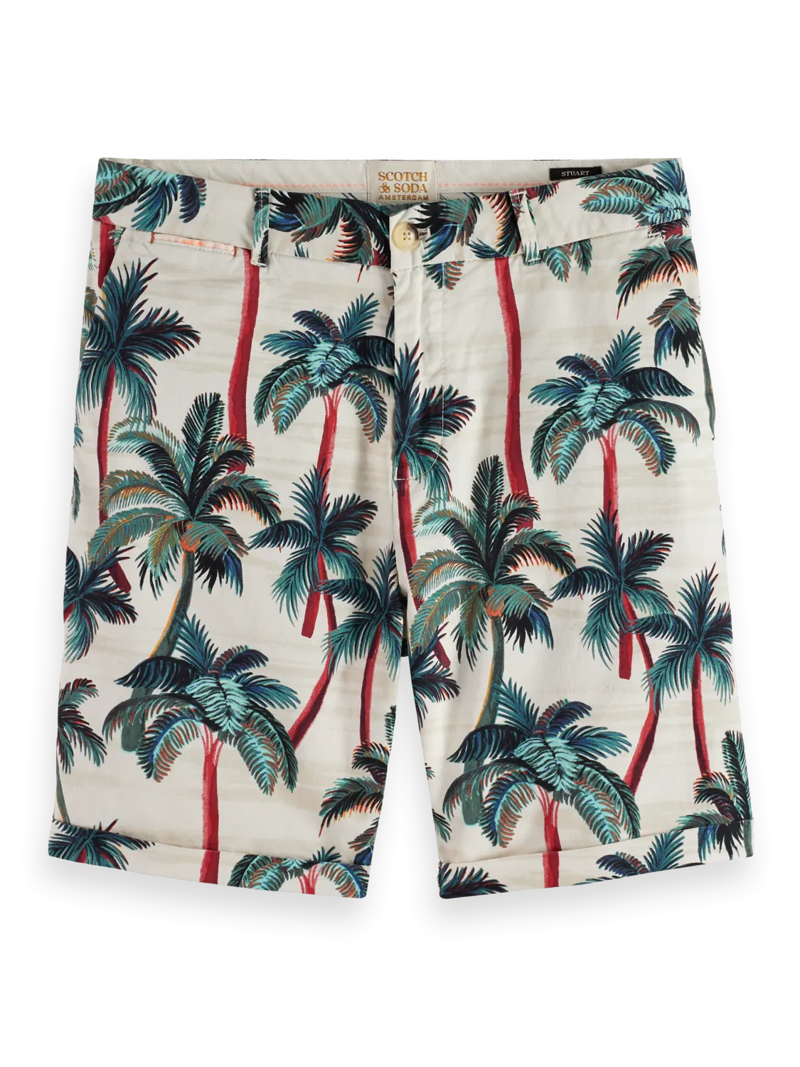 Scotch & Soda - Stuart - Printed Chino Shorts - Palm Trees