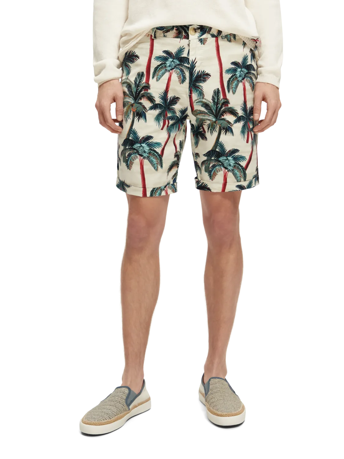 Scotch & Soda - Stuart - Printed Chino Shorts - Palm Trees
