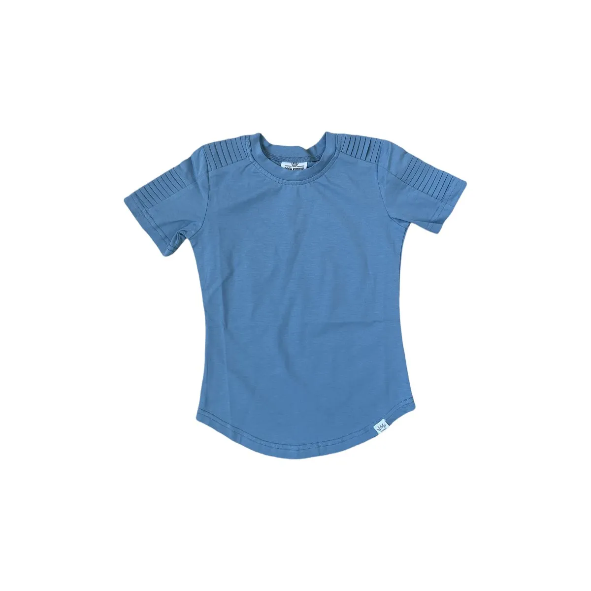 Short Sleeve Biker Shirt- Steel