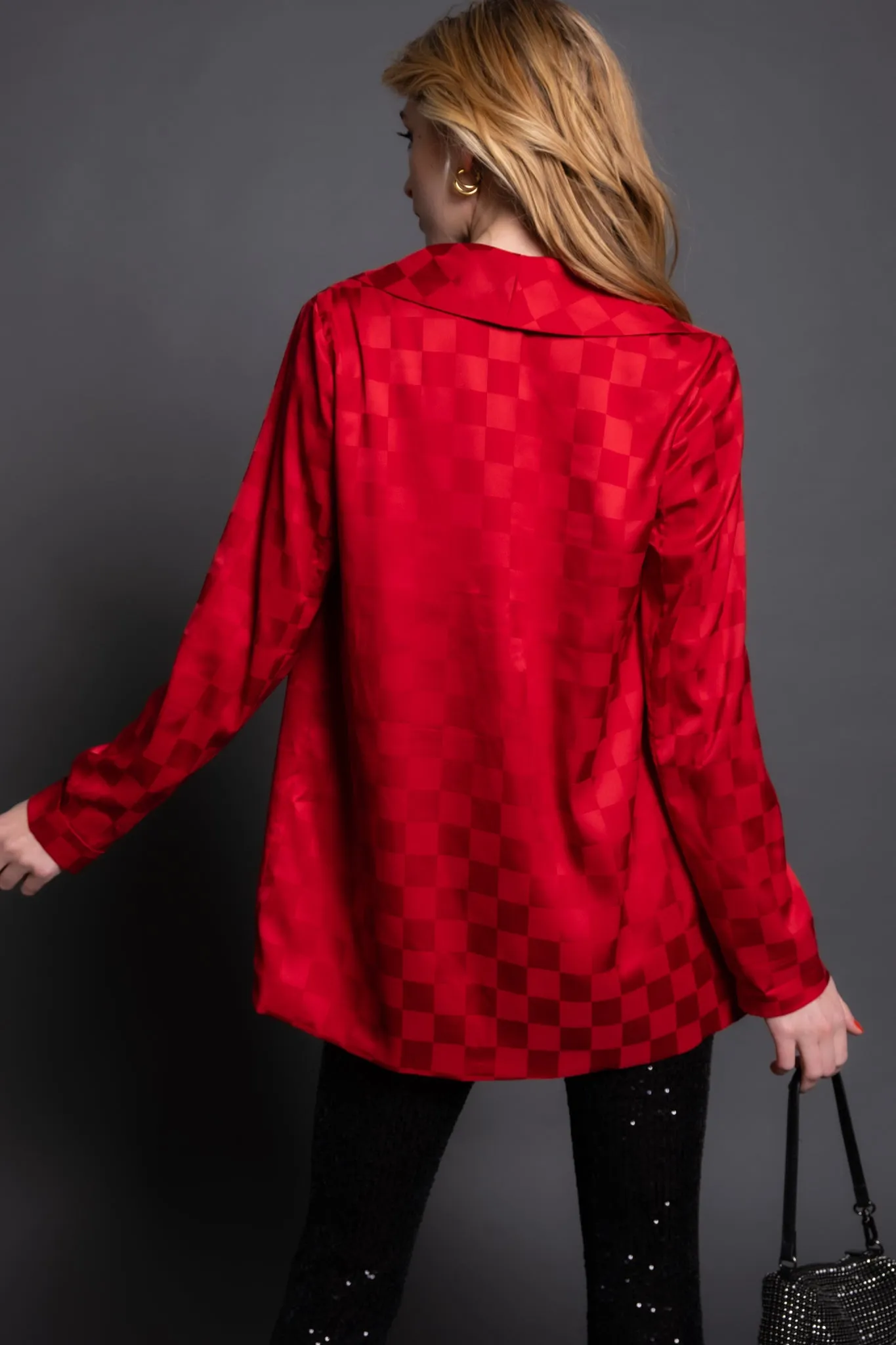 Show Me Your Mumu Felix Checkerboard Blazer