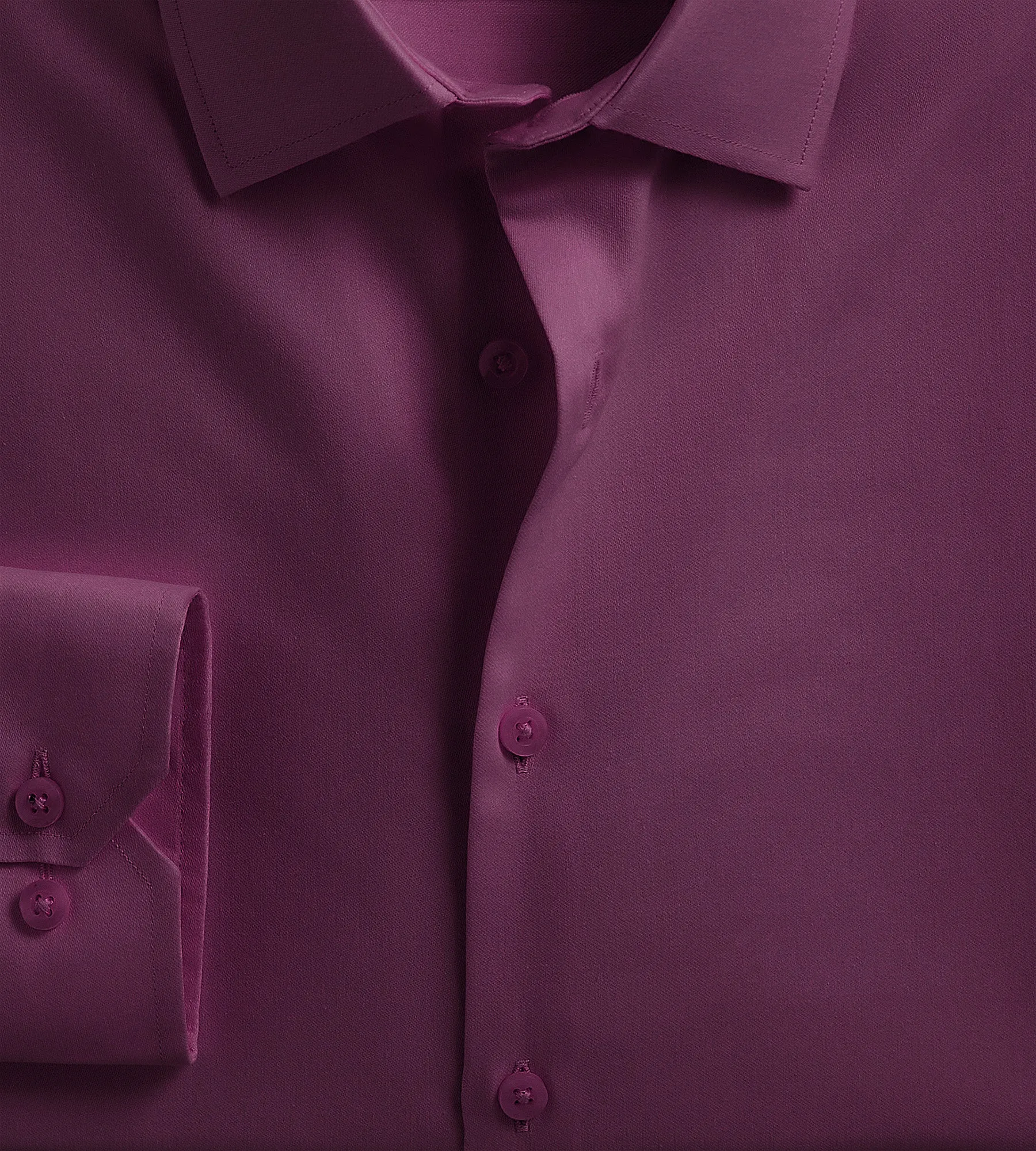 Slim Fit Non-Iron Sateen Dress Shirt