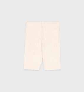SRHWC Ribbed Biker Short - Cream