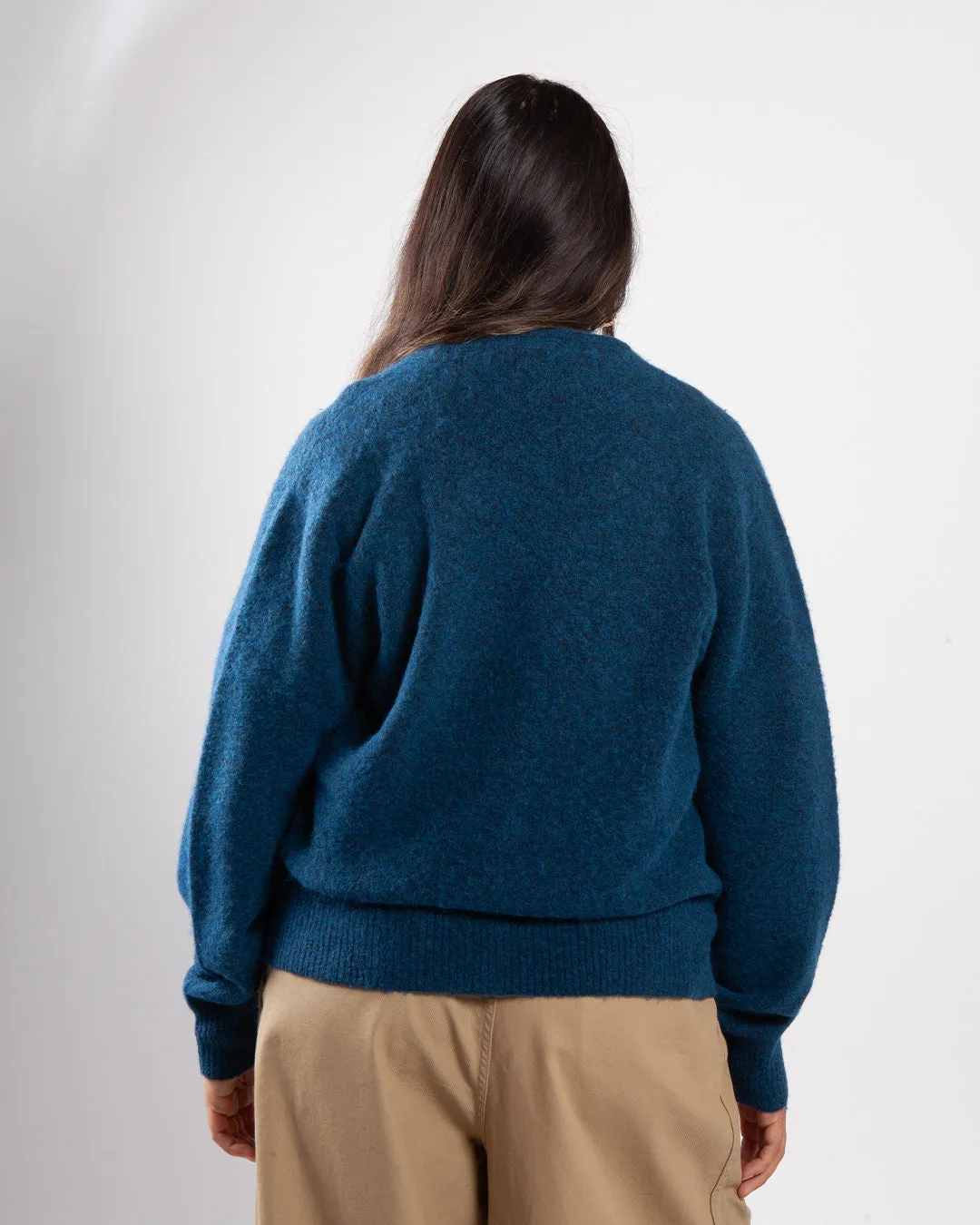 Stüssy Brushed Cardigan Blue