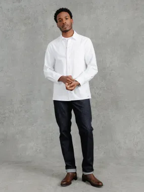 The Cotton Studded Overshirt - Chalk