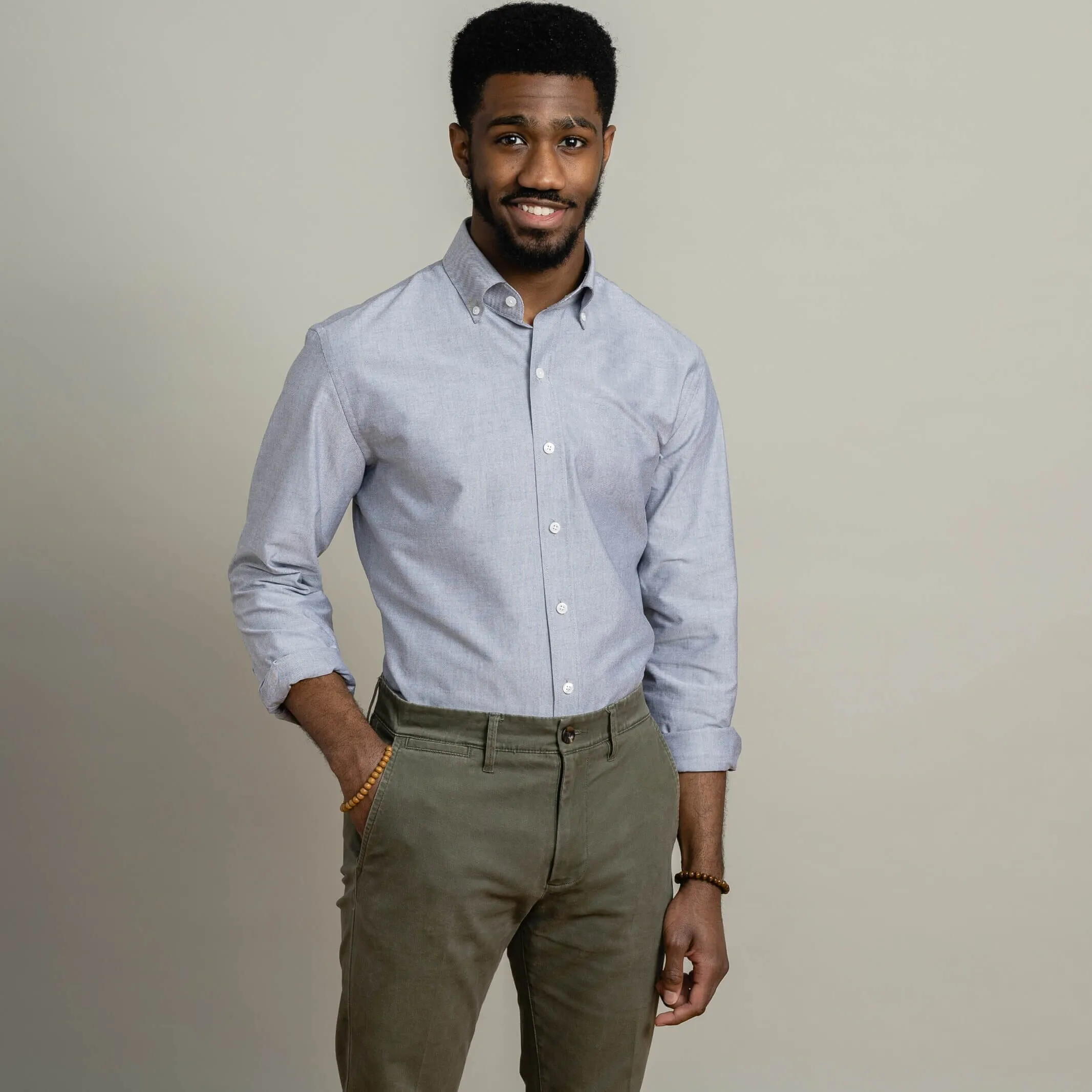 The Grey Mayfield Oxford Custom Shirt
