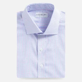 Custom Pink Kent Windowpane Check Shirt