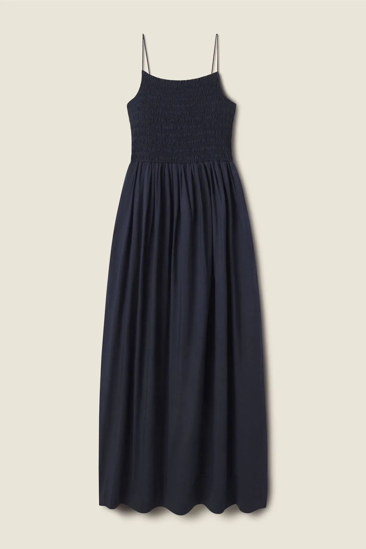 Trovata Carmen Dress Navy Poplin
