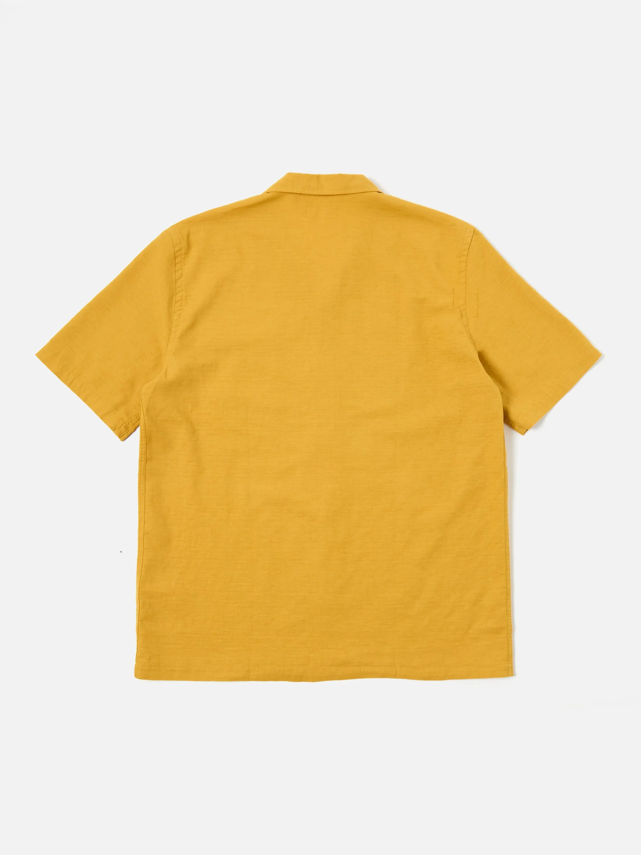 Universal Works Road Shirt in Mustard Kamura Cotton