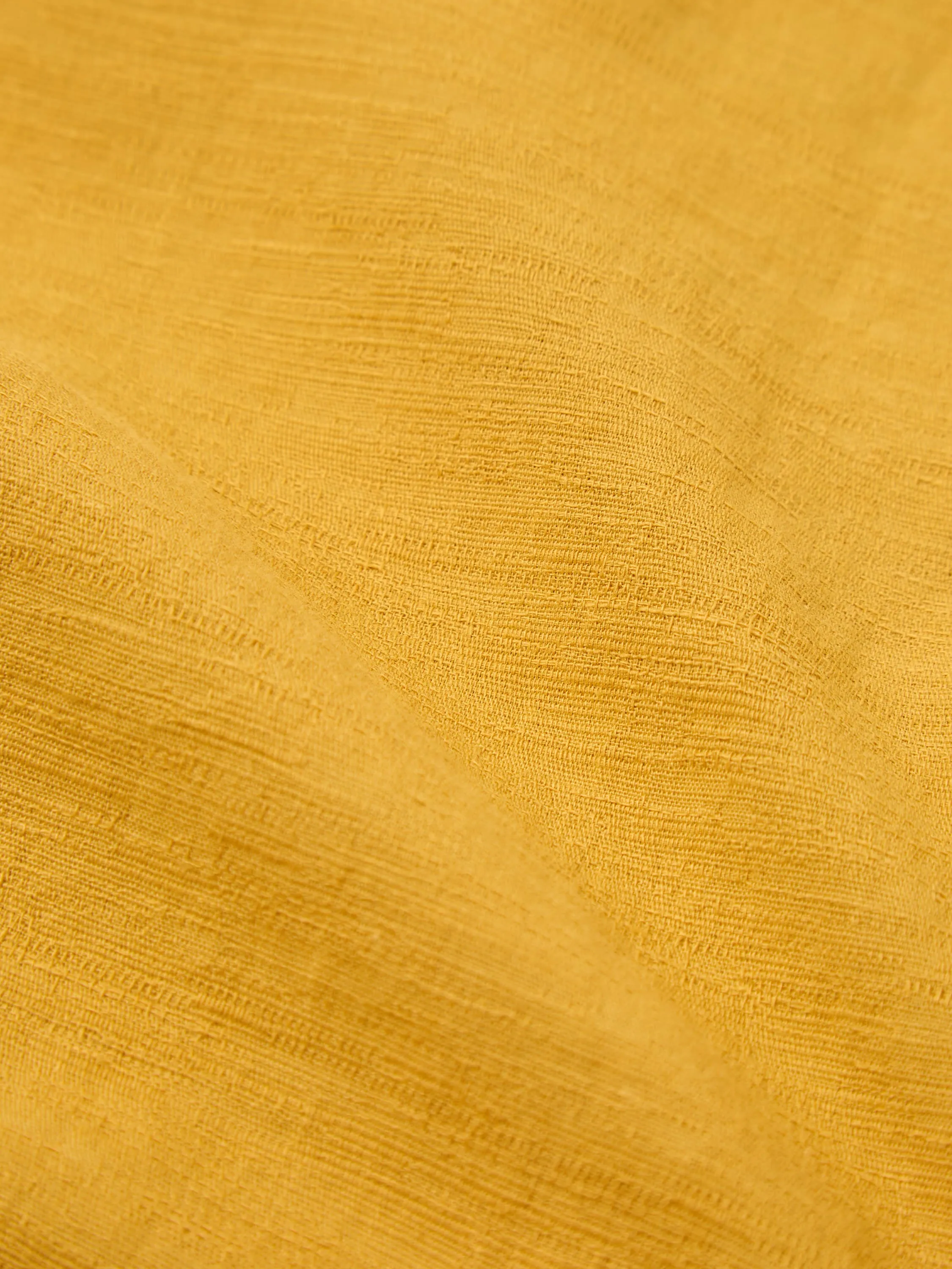 Universal Works Road Shirt in Mustard Kamura Cotton