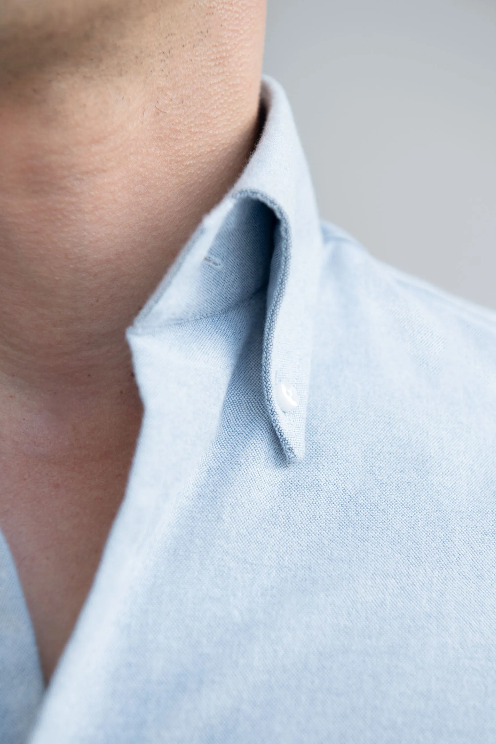 Water green soft oxford button down shirt - Made In Italy