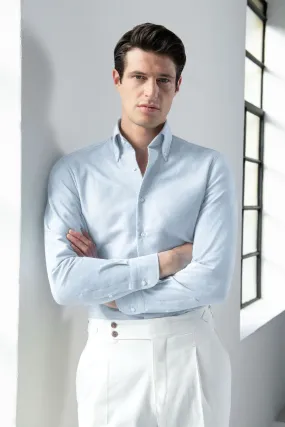 Water green soft oxford button down shirt - Made In Italy