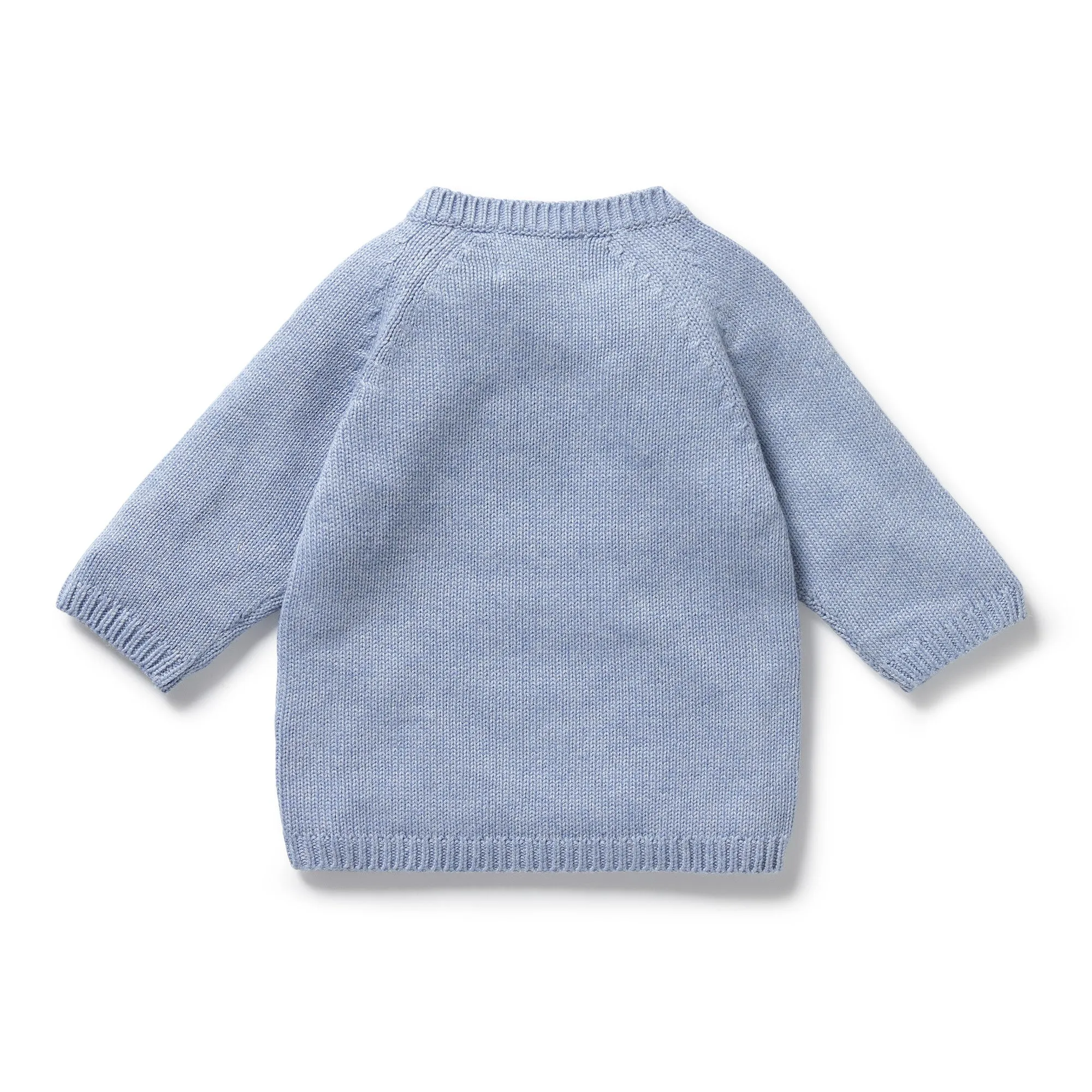 Wilson and Frenchy Organic Knitted Kimono Cardigan - Blue Speckle