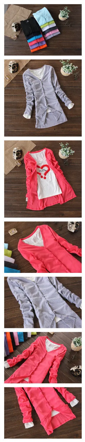Winter Knitted Sweater Open Stitch Long Sleeve