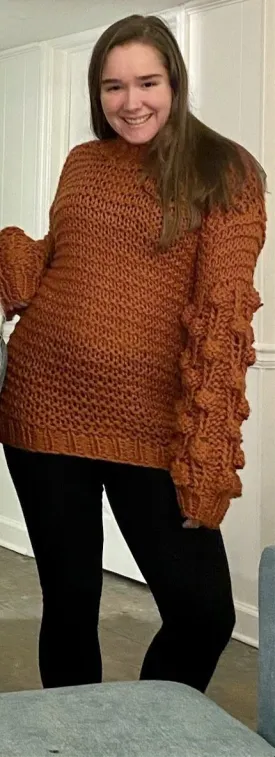 Winter Warm Chunky Crocheted Sweater