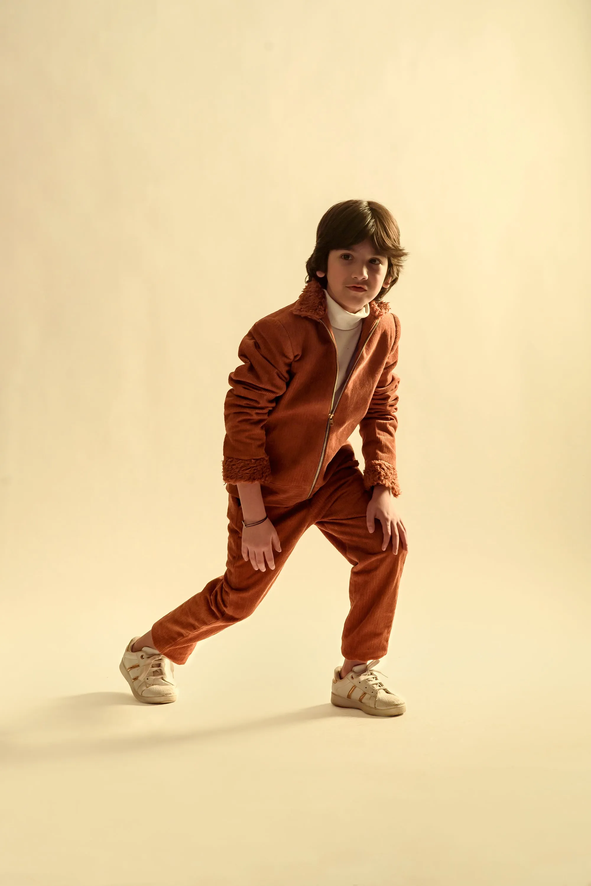 Woodland Blaze- Organic Corduroy Jacket & Trouser Set For Boys