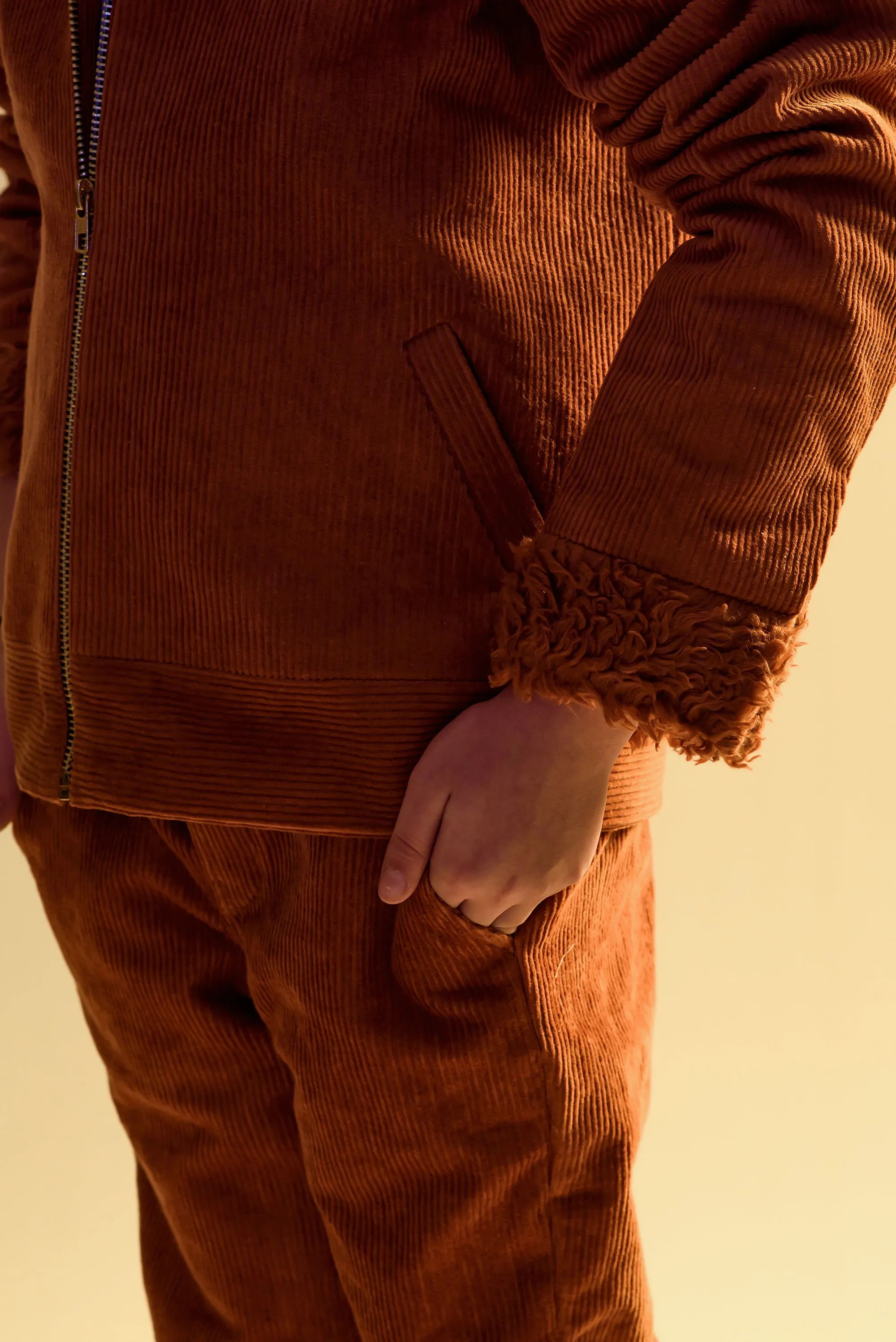 Woodland Blaze- Organic Corduroy Jacket & Trouser Set For Boys