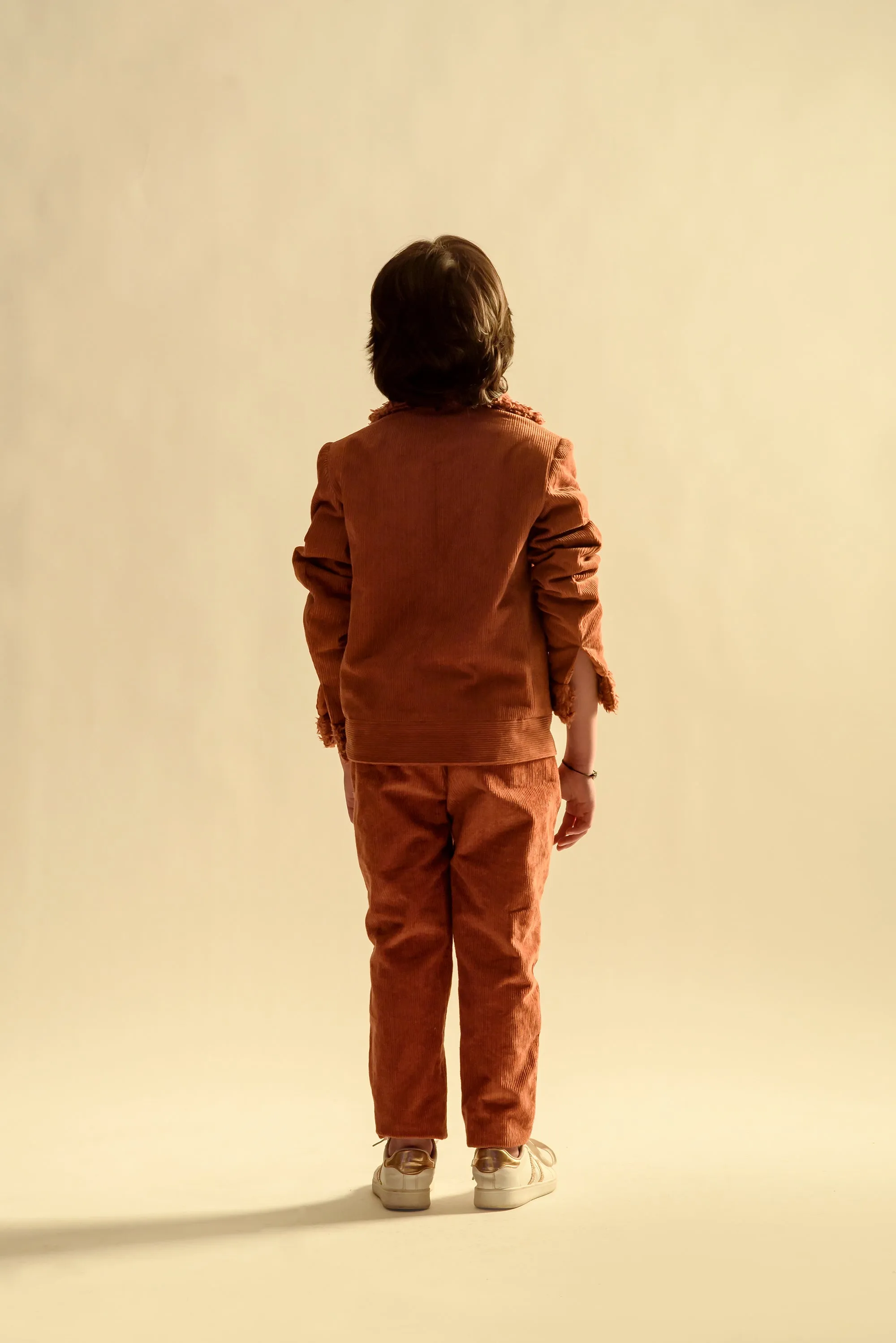 Woodland Blaze- Organic Corduroy Jacket & Trouser Set For Boys