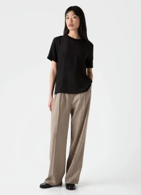Woven Silk T Shirt
